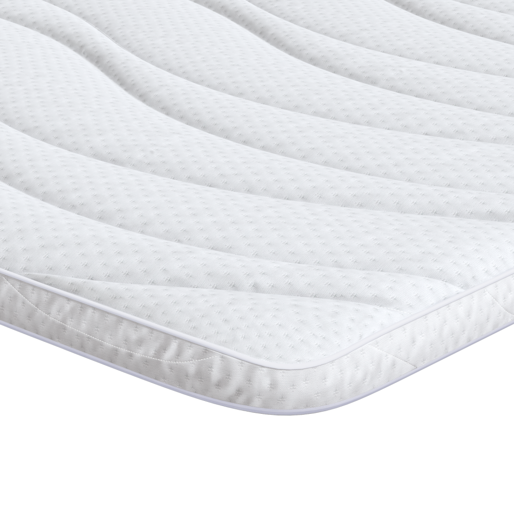 Produktbild för Madrasskydd Vit 90 x 190 cm Stickad tyg