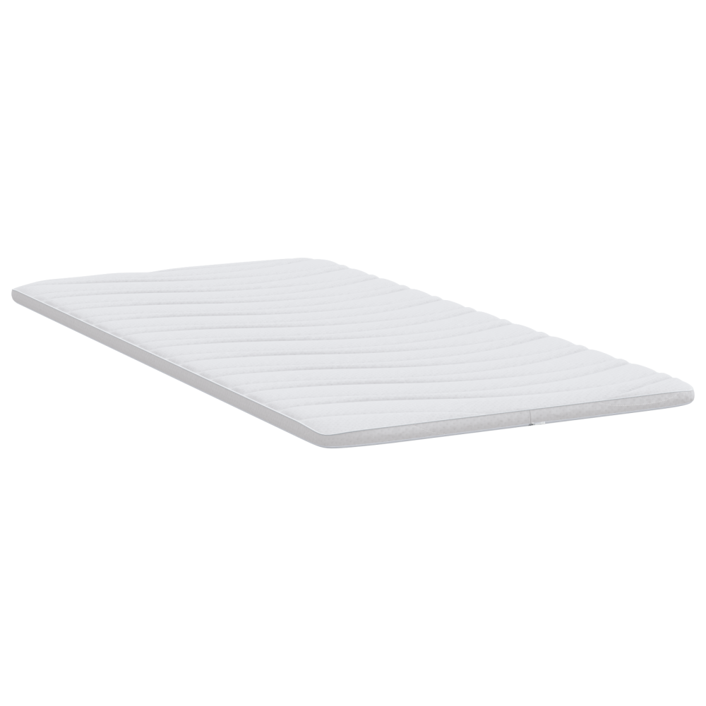 Produktbild för Madrasskydd Vit 100 x 200 cm Stickad tyg