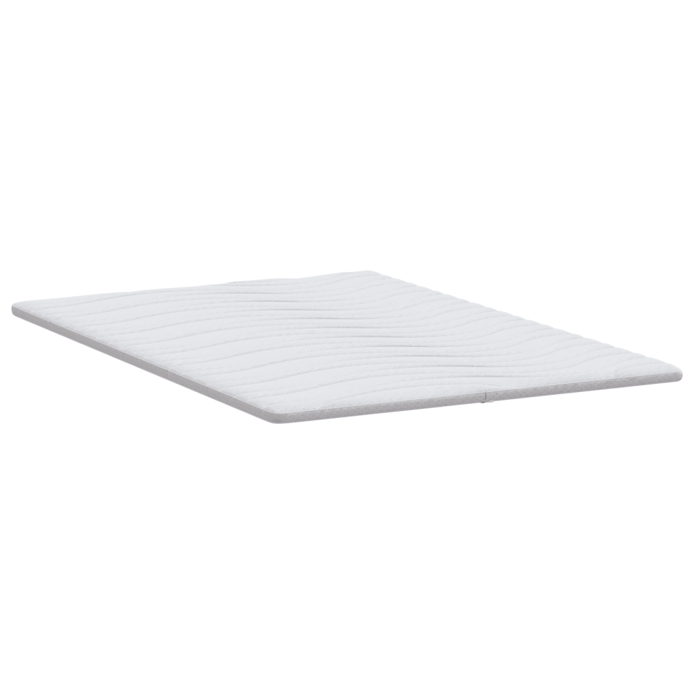 Produktbild för Madrasskydd Vit 140 x 190 cm Stickad tyg