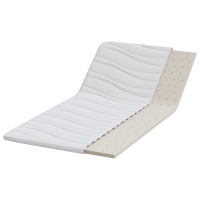 Produktbild för Madrasskydd Vit 90 x 190 cm Stickad tyg