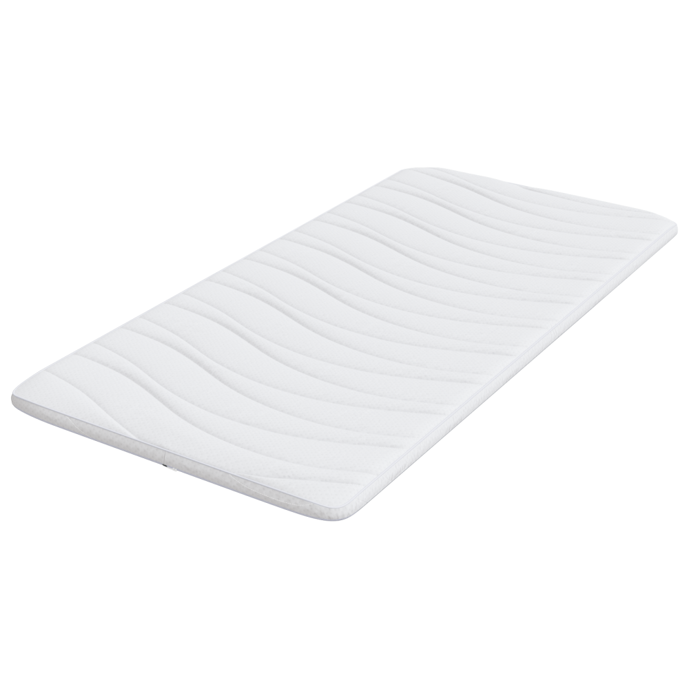 Produktbild för Madrasskydd Vit 90 x 190 cm Stickad tyg