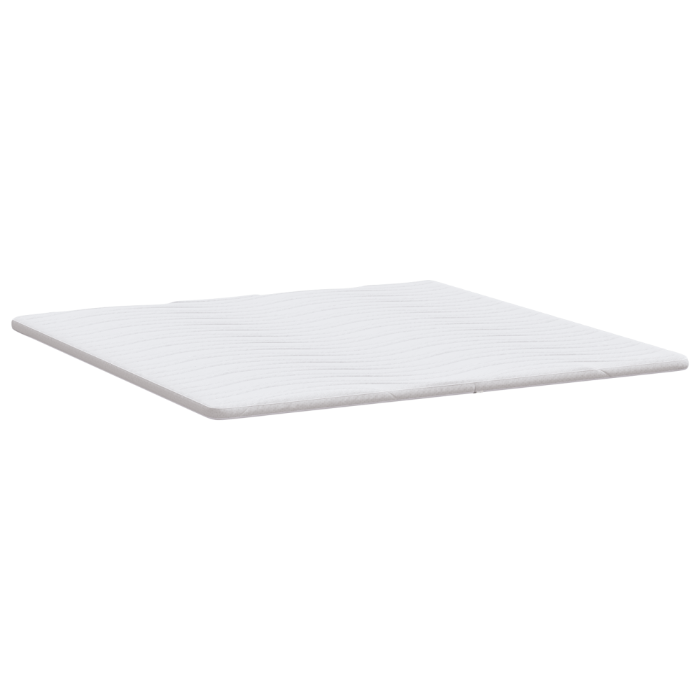 Produktbild för Madrasskydd Vit 200 x 200 cm Stickad tyg
