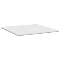 Produktbild för Madrasskydd Vit 200 x 200 cm Stickad tyg