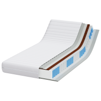 Produktbild för Madrass Vit 90 x 200 cm Pocketfjäder