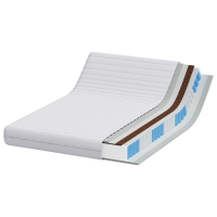 Produktbild för Madrass Vit 140 x 190 cm Pocketfjäder