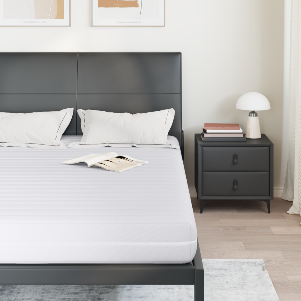 Produktbild för Madrass Vit 140 x 200 cm Pocketfjäder