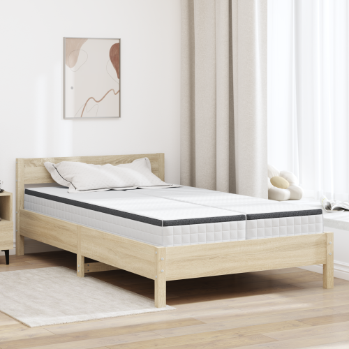 vidaXL Madrass 2 pcs Vitt och Grått 60 x 200 cm Bonellfjäder