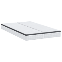 Produktbild för Madrass 2 pcs Vitt och Grått 60 x 200 cm Bonellfjäder