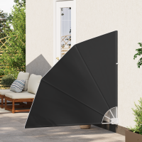 Produktbild för Balkongskärm 140 x 140 cm Polyester Antracit