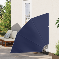 Produktbild för Balkongskärm 140 x 140 cm Polyester Mörkblå
