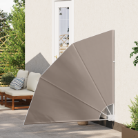 Produktbild för Balkongskärm 140 x 140 cm Polyester Taupe