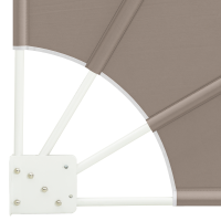 Produktbild för Balkongskärm 140 x 140 cm Polyester Taupe