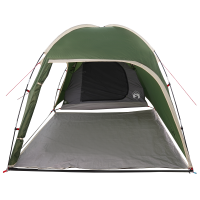 Produktbild för Stuga Tält med tak med lagring Grön 370 x 230 x 185 cm taffeta
