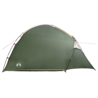 Produktbild för Stuga Tält med tak med lagring Grön 370 x 230 x 185 cm taffeta