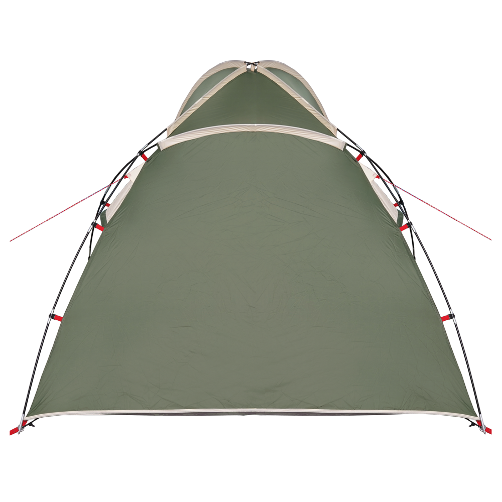 Produktbild för Stuga Tält med tak med lagring Grön 370 x 230 x 185 cm taffeta