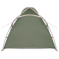 Produktbild för Stuga Tält med tak med lagring Grön 370 x 230 x 185 cm taffeta