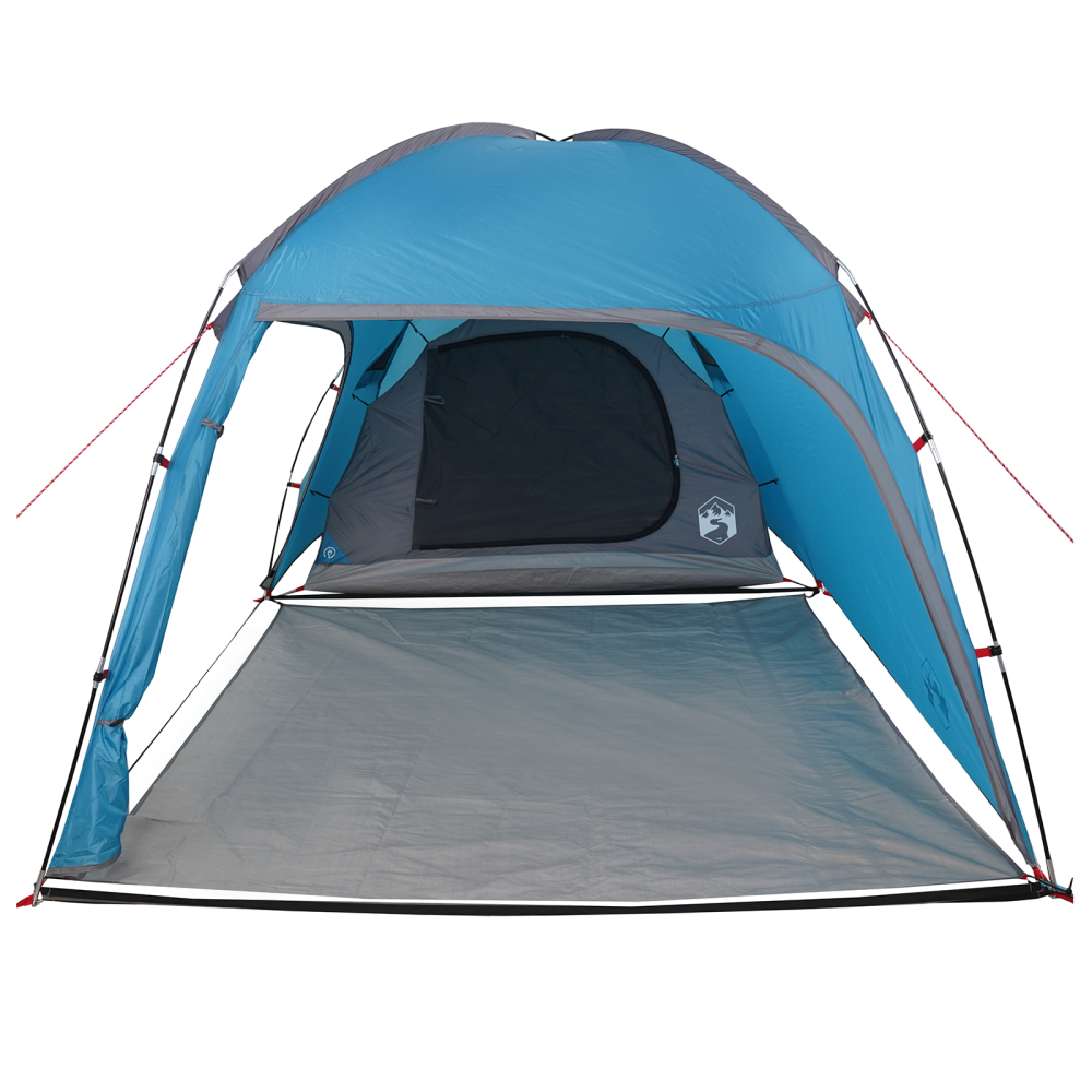 Produktbild för Stuga Tält med tak med lagring Blå 370 x 230 x 185 cm taffeta