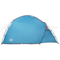 Produktbild för Stuga Tält med tak med lagring Blå 370 x 230 x 185 cm taffeta
