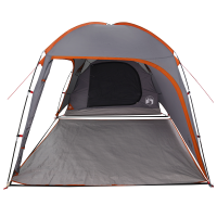 Produktbild för Stuga Tält med tak Grå och orange 370 x 230 x 185 cm taffeta