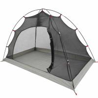 Produktbild för Tält med tak med lagring Grå och svart 236 x 108 x 120 cm