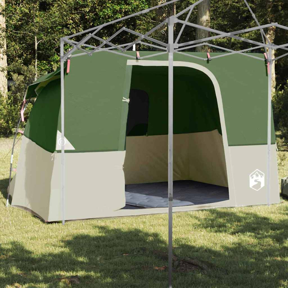 Produktbild för Innertält med tak med lagring Grön 280 x 220 x 176 cm taffeta