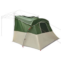 Produktbild för Innertält med tak med lagring Grön 280 x 220 x 176 cm taffeta