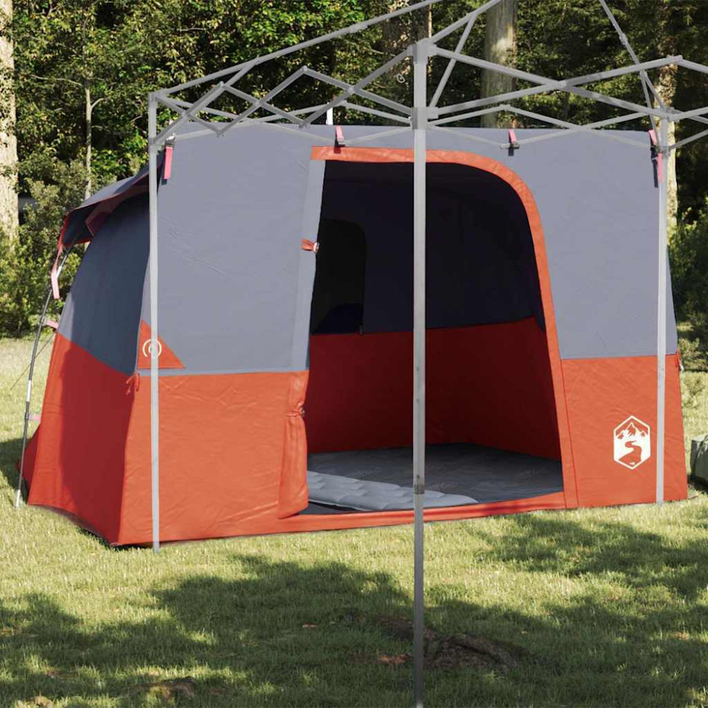 Produktbild för Innertält med tak Grå och orange 280 x 220 x 176 cm taffeta