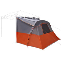 Produktbild för Innertält med tak Grå och orange 280 x 220 x 176 cm taffeta