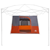 Produktbild för Innertält med tak Grå och orange 280 x 220 x 176 cm taffeta