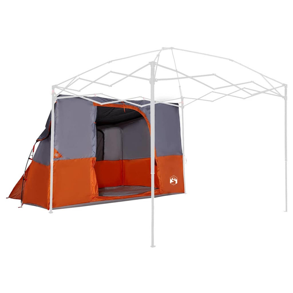Produktbild för Innertält med tak Grå och orange 280 x 220 x 176 cm taffeta