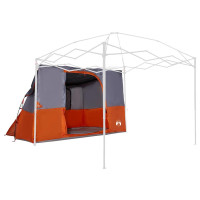Produktbild för Innertält med tak Grå och orange 280 x 220 x 176 cm taffeta