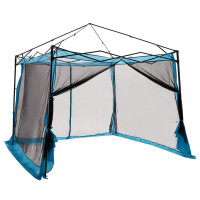 Produktbild för Innertält med tak med lagring Blå 303 x 303 x 196 cm taffeta