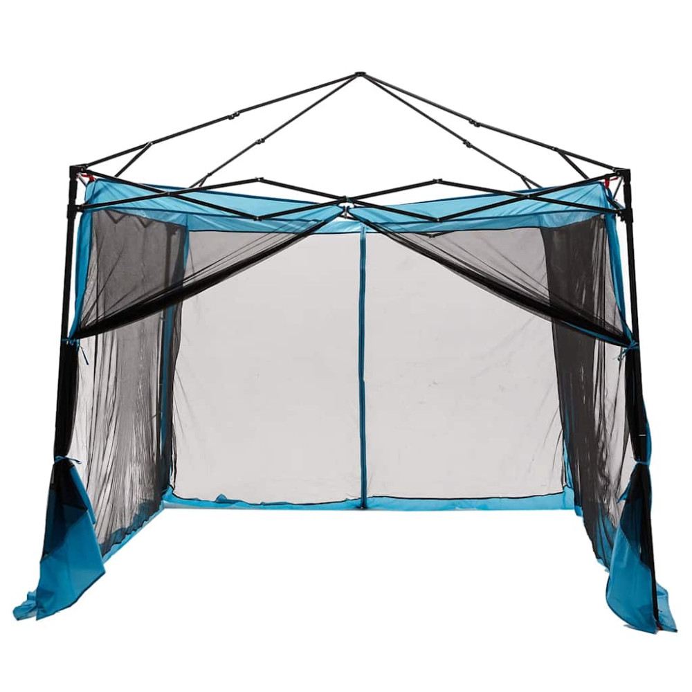 Produktbild för Innertält med tak med lagring Blå 303 x 303 x 196 cm taffeta