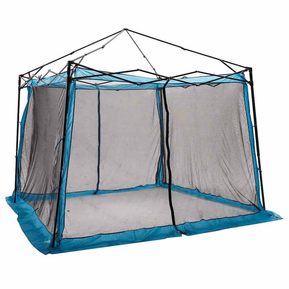 Produktbild för Innertält med tak med lagring Blå 303 x 303 x 196 cm taffeta