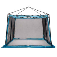 Produktbild för Innertält med tak med lagring Blå 303 x 303 x 196 cm taffeta