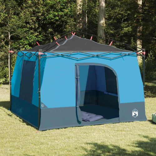 vidaXL Innertält med tak med lagring Blå 290 x 288 x 234 cm taffeta