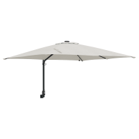 Produktbild för Trädgårdsparasol Sand 248,5 x 247,5 x 160 cm Polyester och Stål