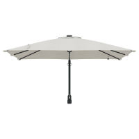Produktbild för Trädgårdsparasol Sand 248,5 x 247,5 x 160 cm Polyester och Stål