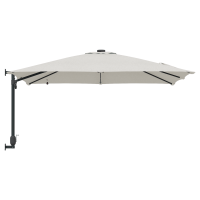 Produktbild för Trädgårdsparasol Sand 248,5 x 247,5 x 160 cm Polyester och Stål