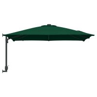 Produktbild för Trädgårdsparasol Grön 248,5 x 247,5 x 160 cm Polyester och Stål