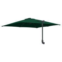 Produktbild för Trädgårdsparasol Grön 248,5 x 247,5 x 160 cm Polyester och Stål