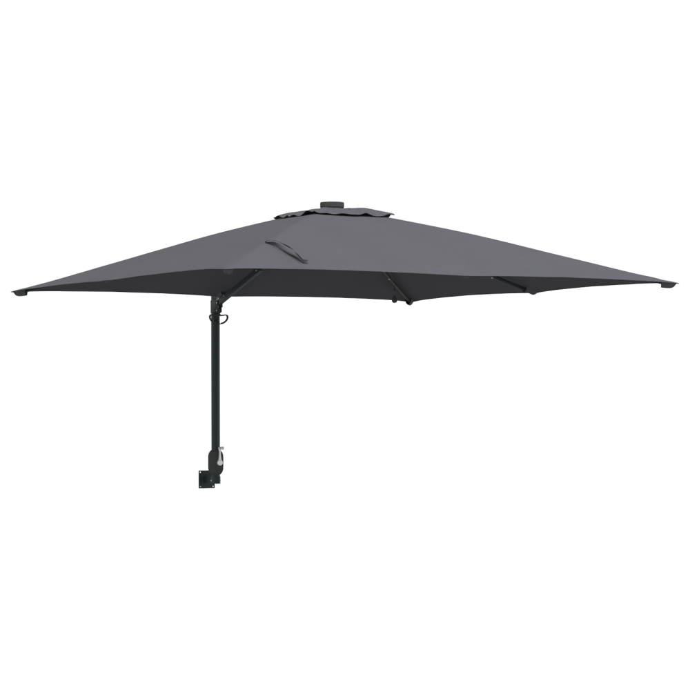 Produktbild för Trädgårdsparasol Antracit 248,5 x 247,5 x 160 cm