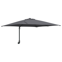 Produktbild för Trädgårdsparasol Antracit 248,5 x 247,5 x 160 cm