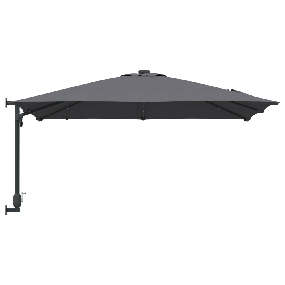 Produktbild för Trädgårdsparasol Antracit 248,5 x 247,5 x 160 cm