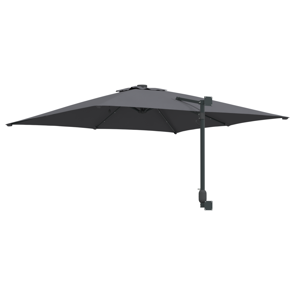 Produktbild för Trädgårdsparasol Antracit 248,5 x 247,5 x 160 cm