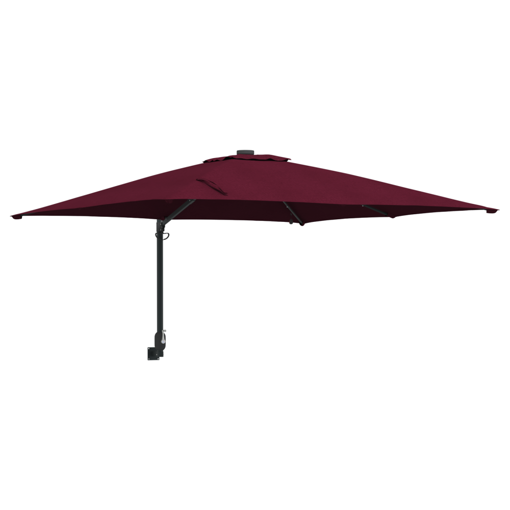 Produktbild för Trädgårdsparasol Bordeaux Röd 248,5 x 247,5 x 160 cm