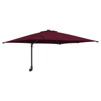 Produktbild för Trädgårdsparasol Bordeaux Röd 248,5 x 247,5 x 160 cm