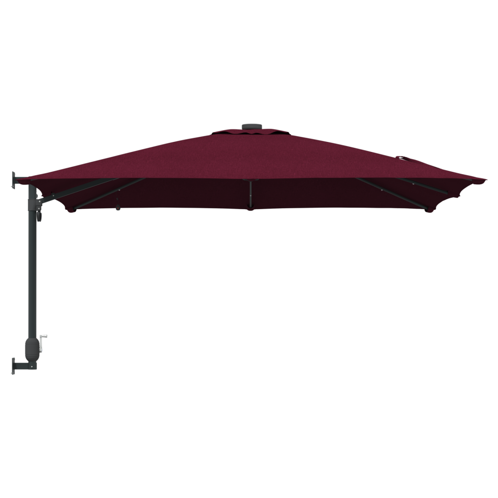 Produktbild för Trädgårdsparasol Bordeaux Röd 248,5 x 247,5 x 160 cm