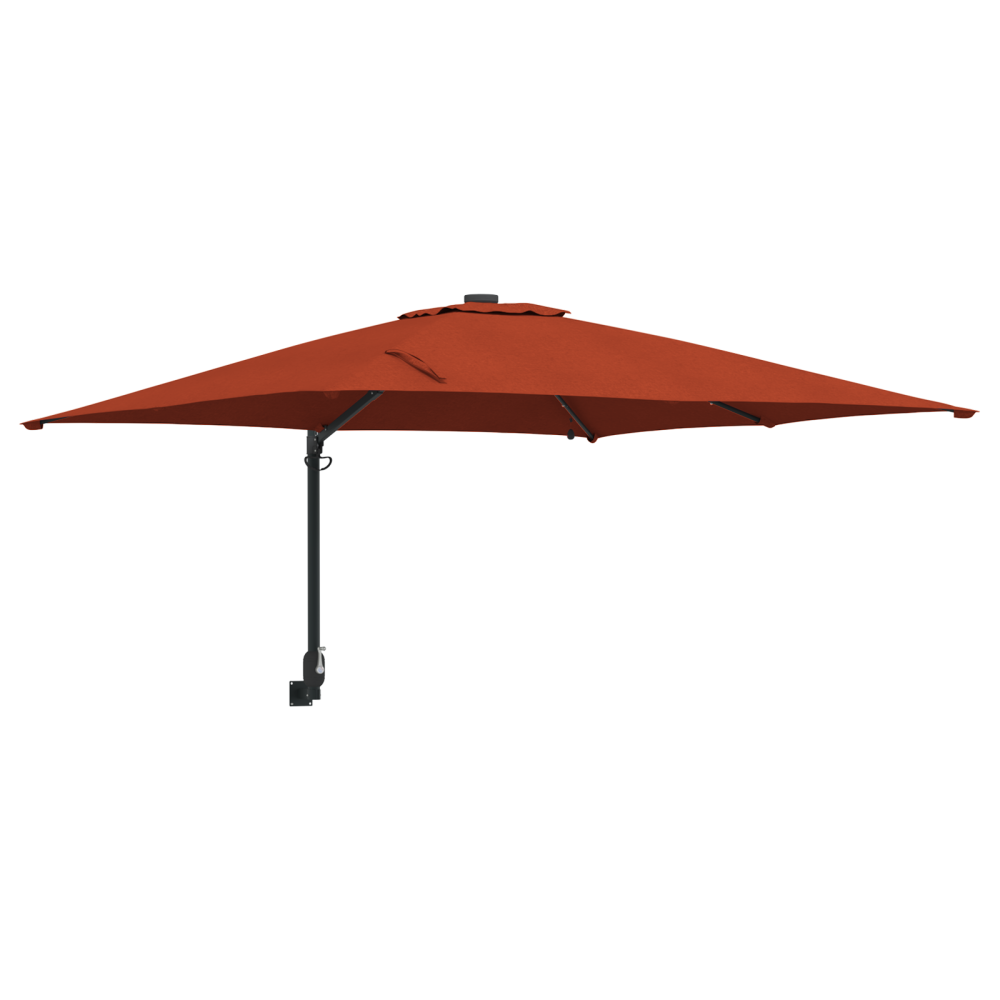 Produktbild för Trädgårdsparasol Terracotta 248,5 x 247,5 x 160 cm
