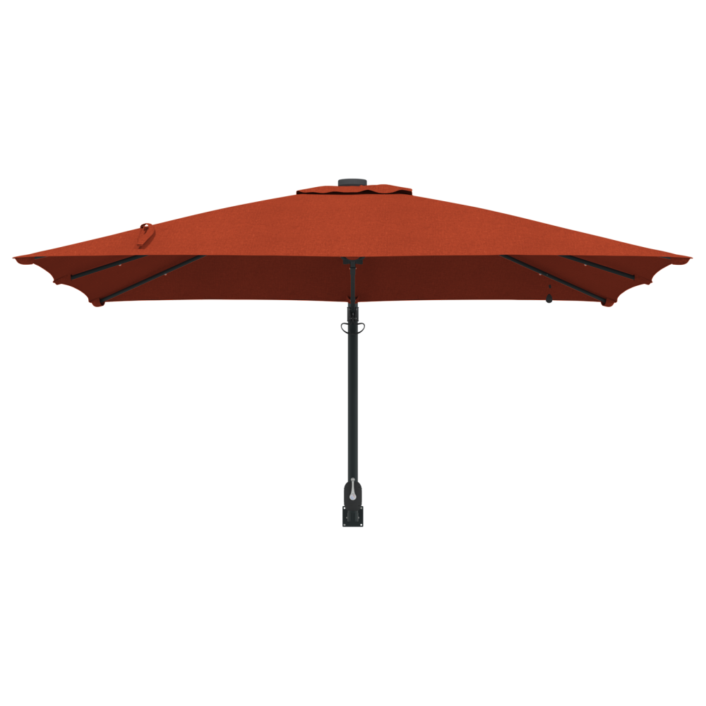 Produktbild för Trädgårdsparasol Terracotta 248,5 x 247,5 x 160 cm